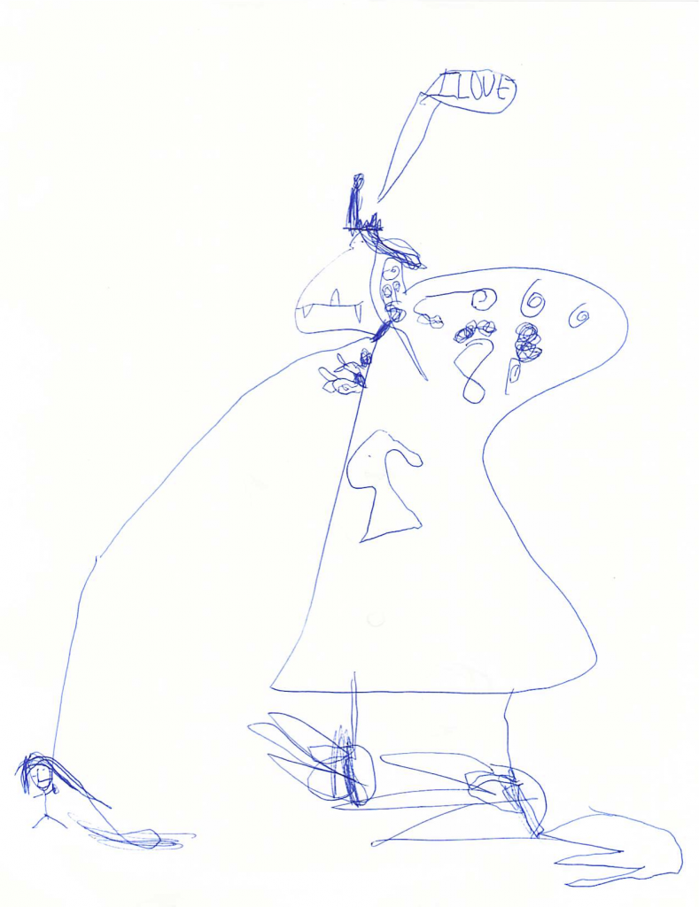 A T-Rex dressed as a fairy A T-Rex dressed as a fairy