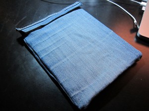 My new denim iPad sleeve My new denim iPad sleeve